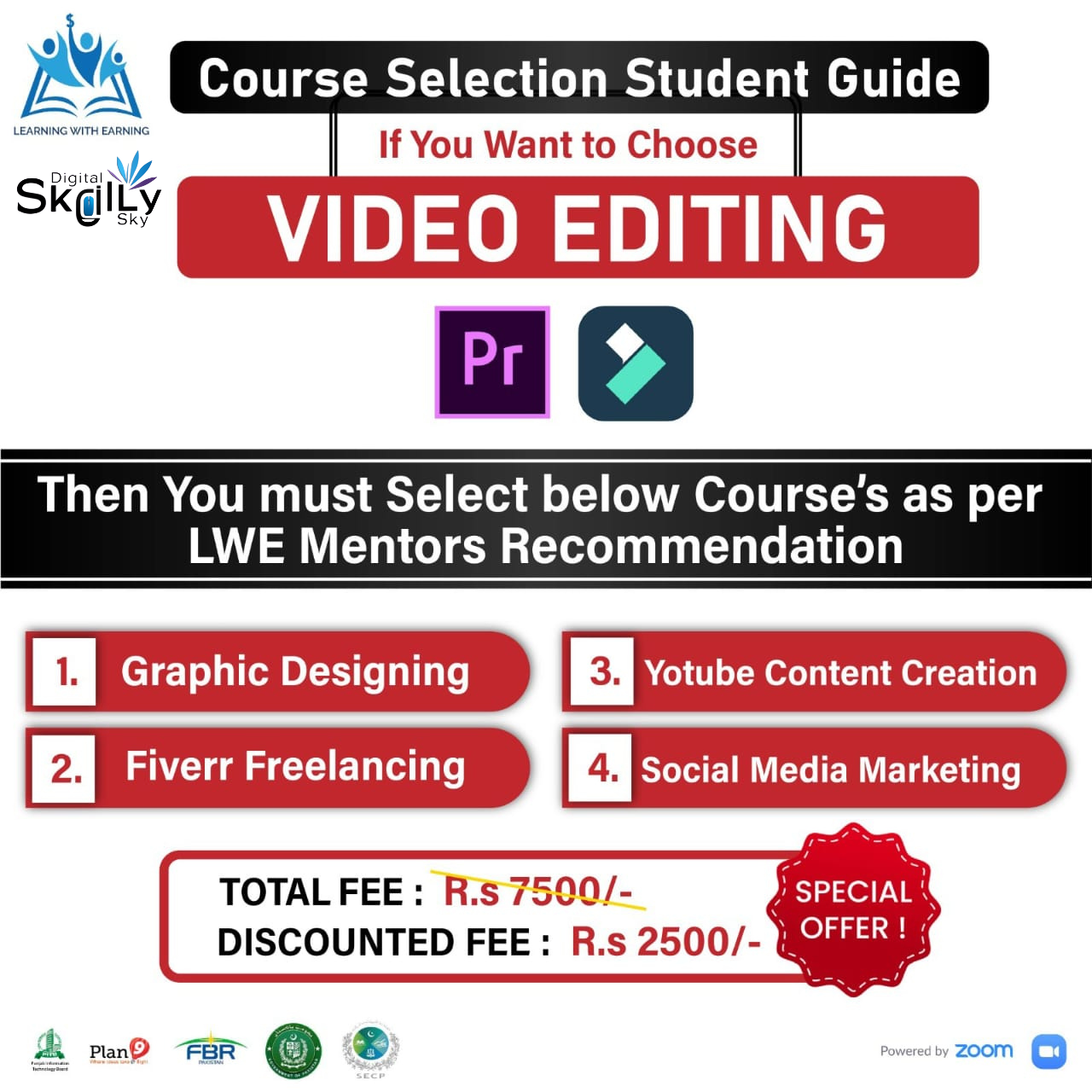 π Master Video Editing+ 4 Free Skills β Just Rs. 2500!
