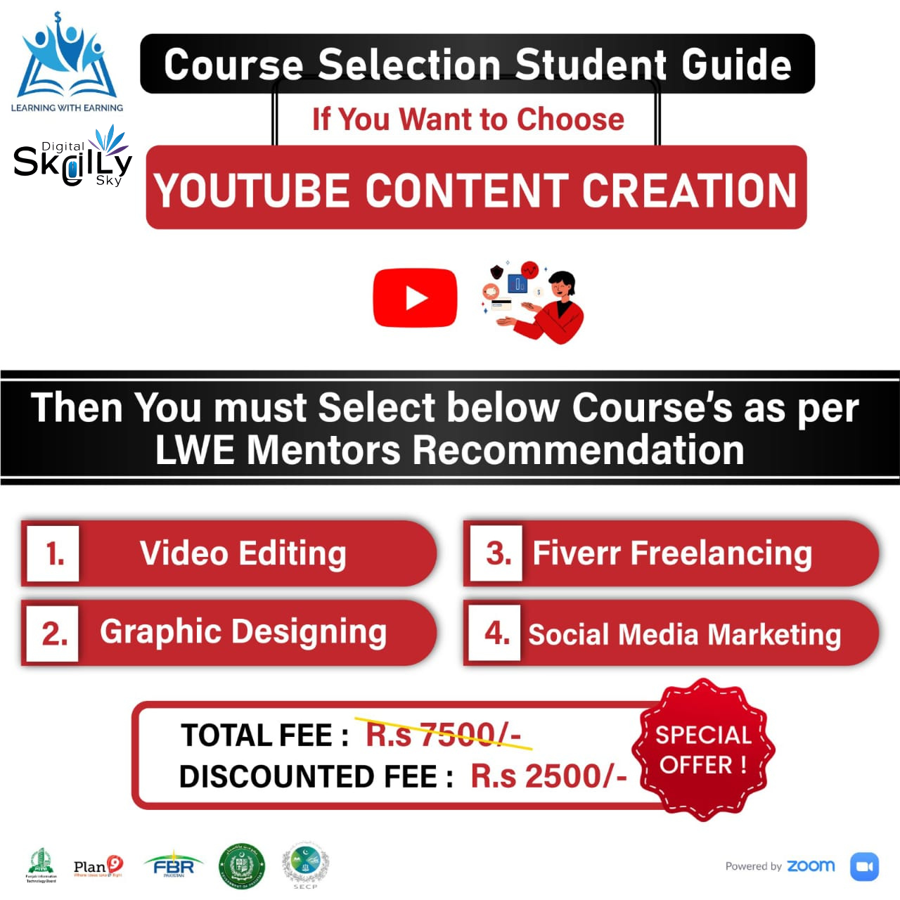 π Master YouTube content creation+ 4 Free Skills β Just Rs. 2500!