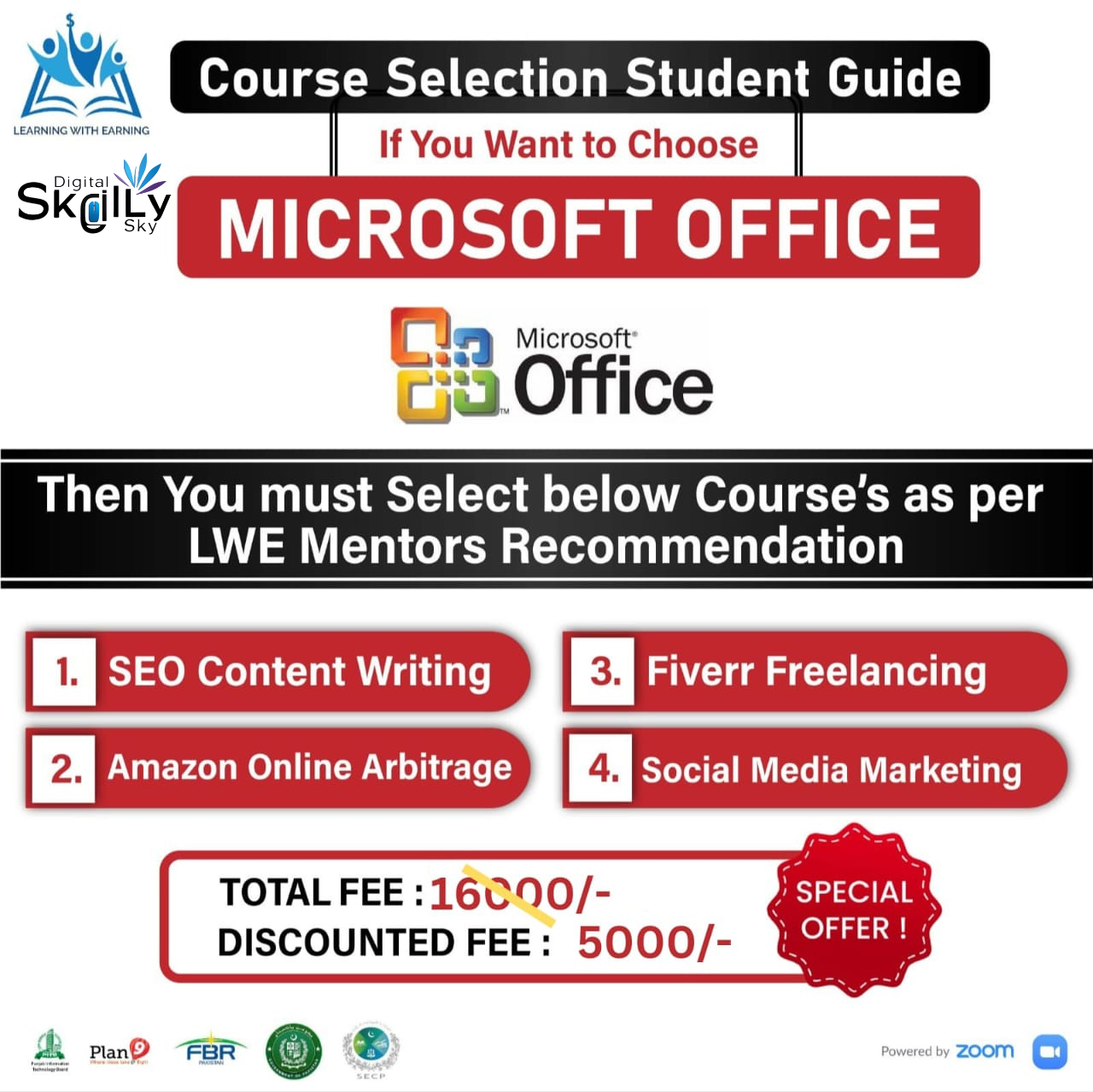 π₯ Ms office Bundle + 4 Free Skills β Only Rs. 5000!